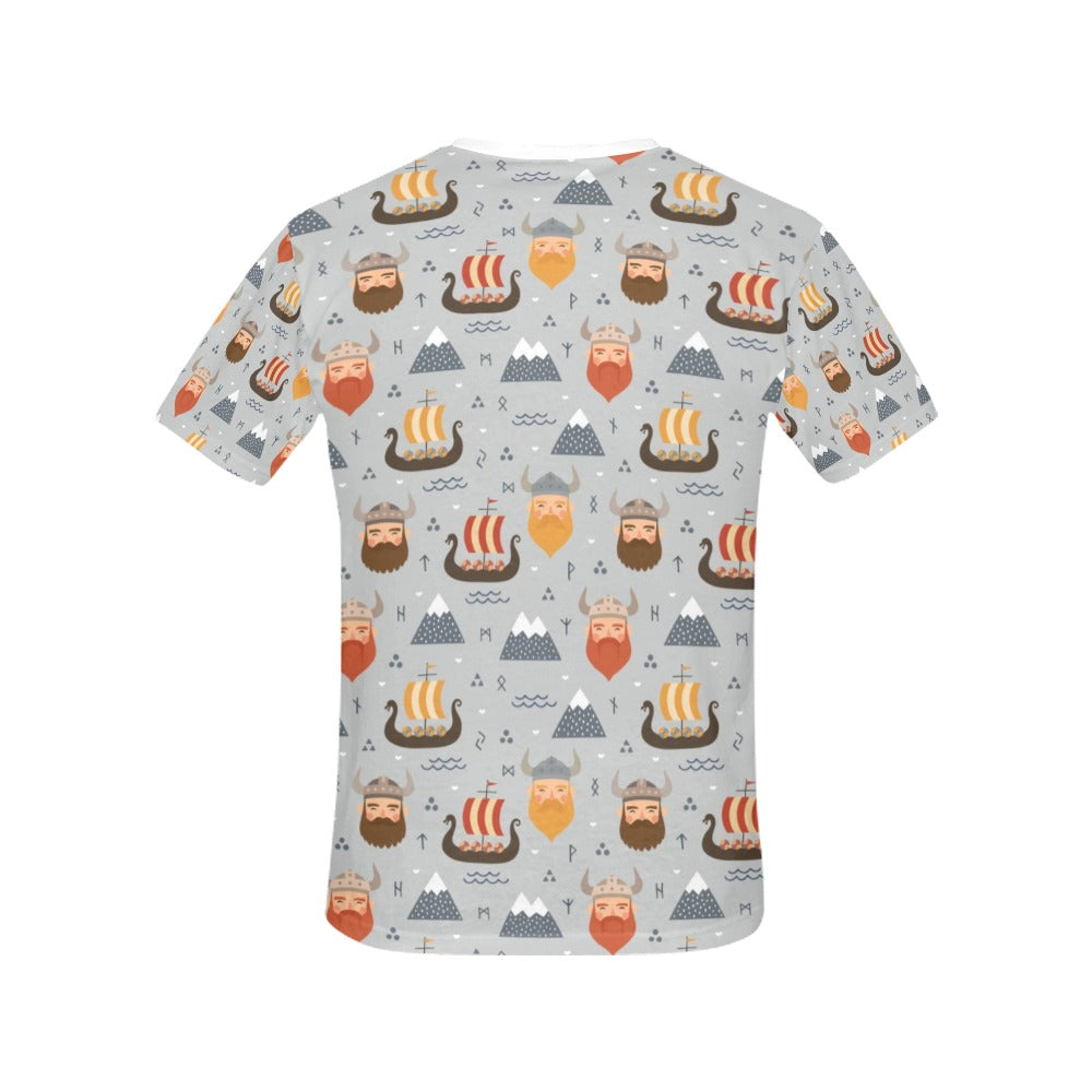 Vikings Print Design LKS307 Women's  T-shirt