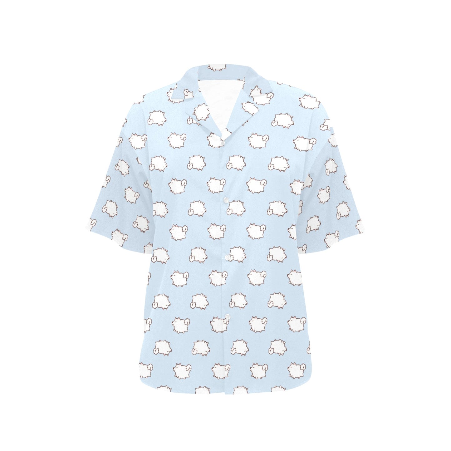 Samoyeds Print Design LKS301 Women's Hawaiian Shirt
