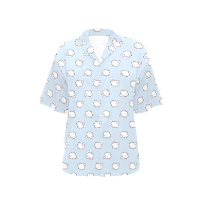 Samoyeds Print Design LKS301 Women's Hawaiian Shirt