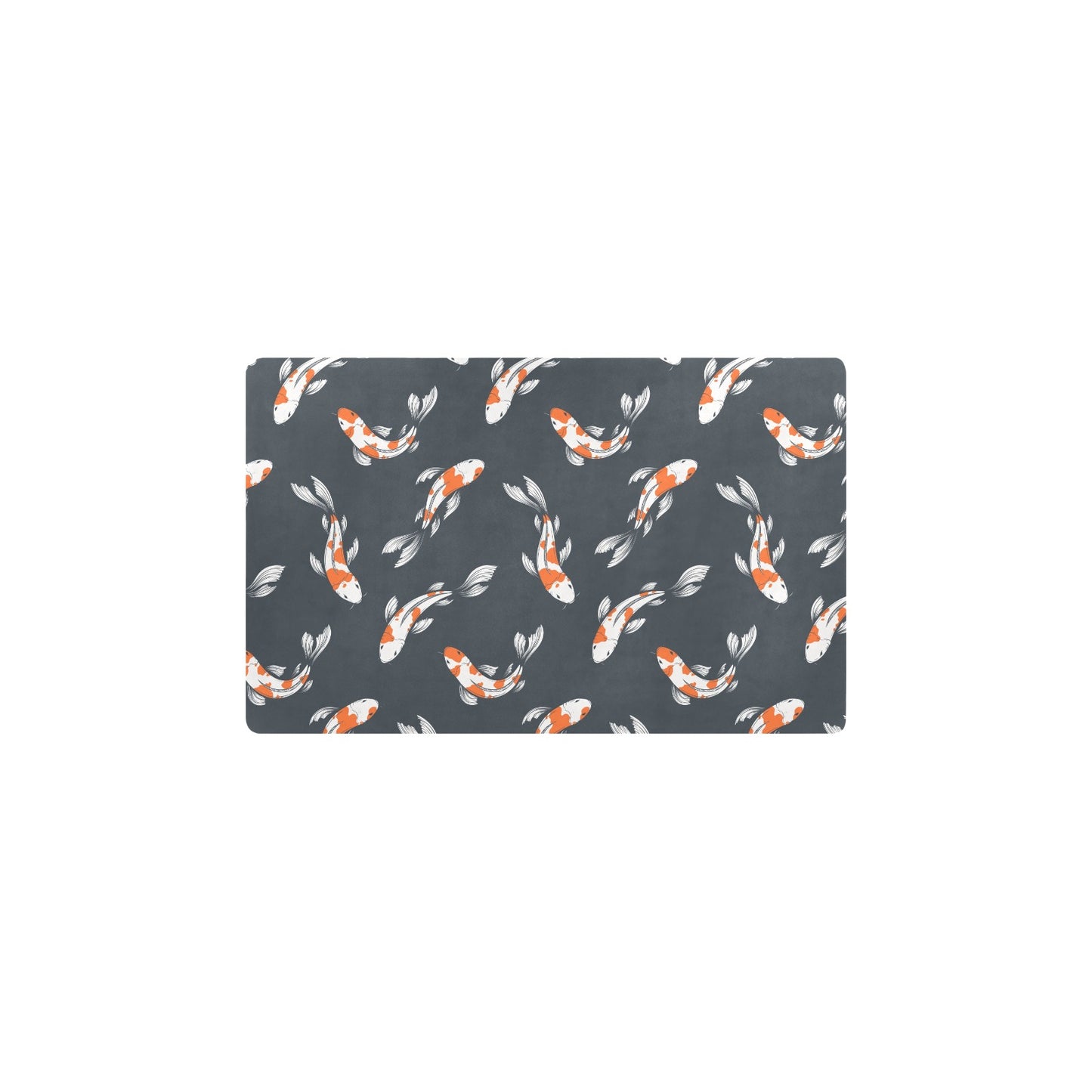 KOI Fish Pattern Print Design 04 Kitchen Mat