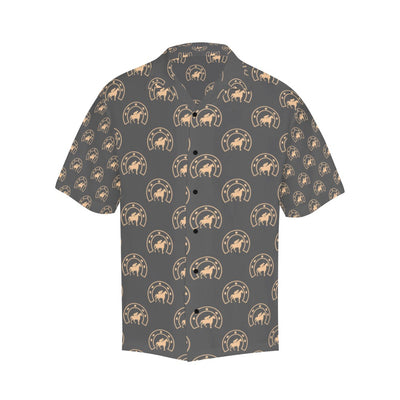 Horseshoe Print Design LKS306 Men's Hawaiian Shirt