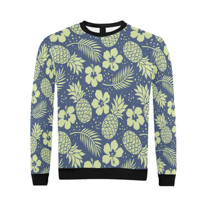 Pineapple Pattern Print Design PP07 Men Long Sleeve Sweatshirt