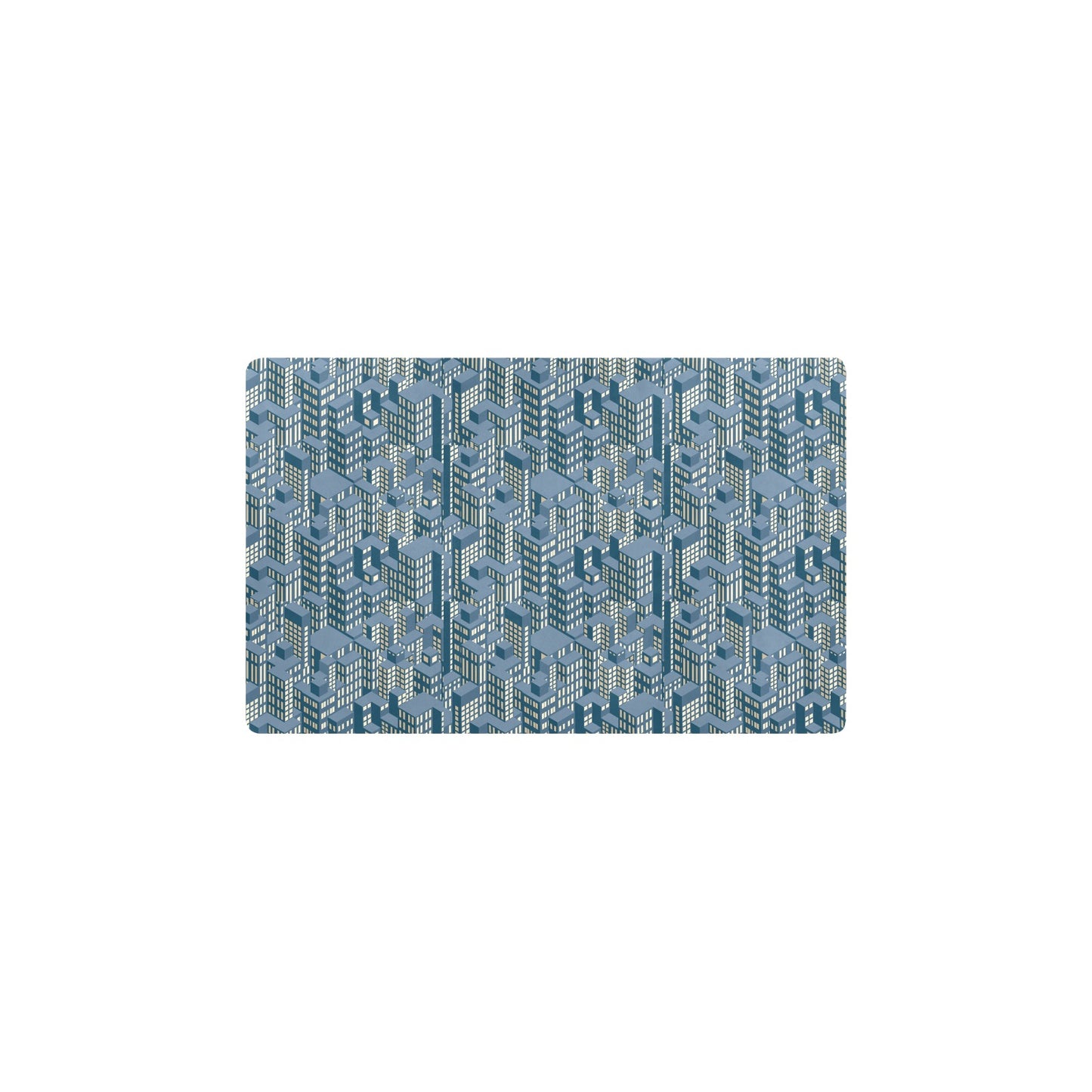 City  Pattern Print Design 01 Kitchen Mat