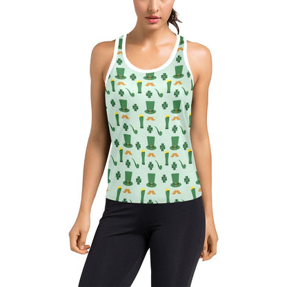 St Patricks Day Print Design LKS304 Women's Racerback Tank Top