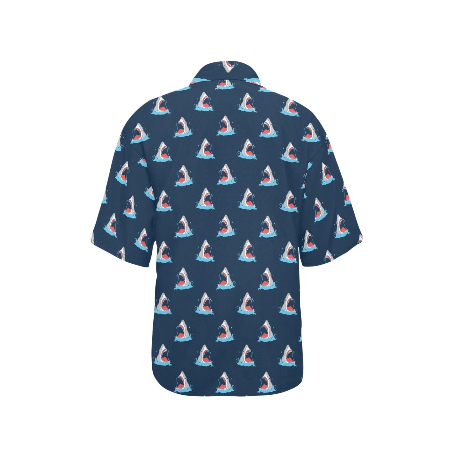Shark Print Design LKS3010 Women's Hawaiian Shirt