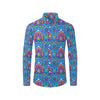 lotus Boho Pattern Print Design LO010 Men's Long Sleeve Shirt