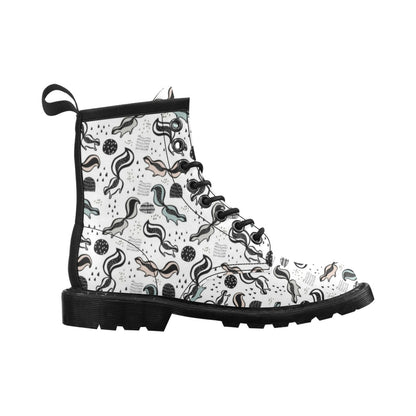 Skunk Print Design LKS303 Women's Boots