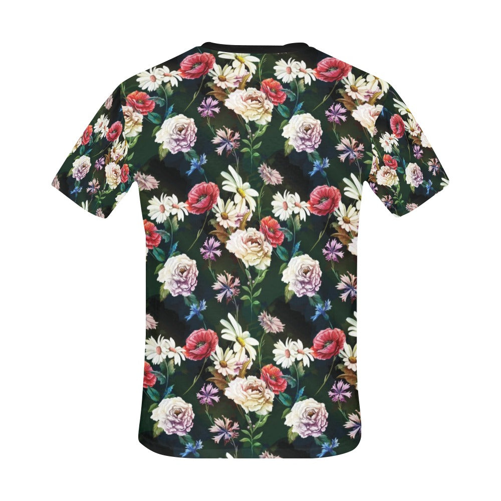 Summer Floral Print Design LKS303 Men's All Over Print T-shirt
