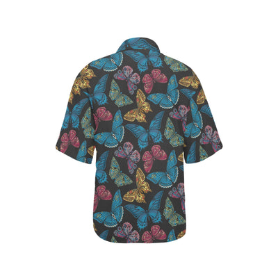 Butterfly Mandala Style Women's Hawaiian Shirt