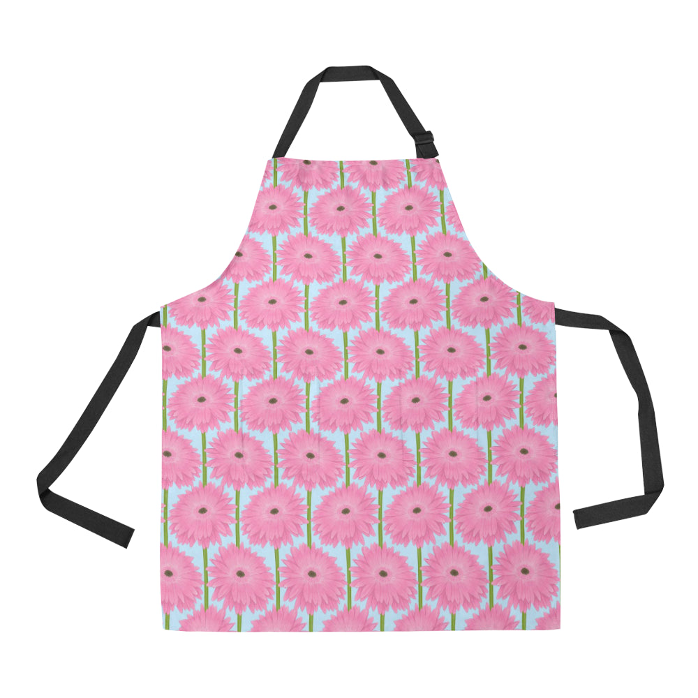 Gerberas Pattern Print Design GB01 Apron with Pocket