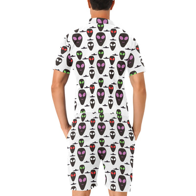 Alien Pattern Print Design 06 Men's Romper