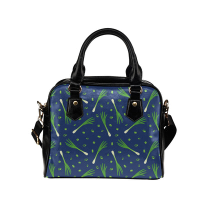 Leek Pattern Print Design 02 Shoulder Handbag