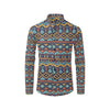 Aztec Style Print Pattern Men's Long Sleeve Shirt