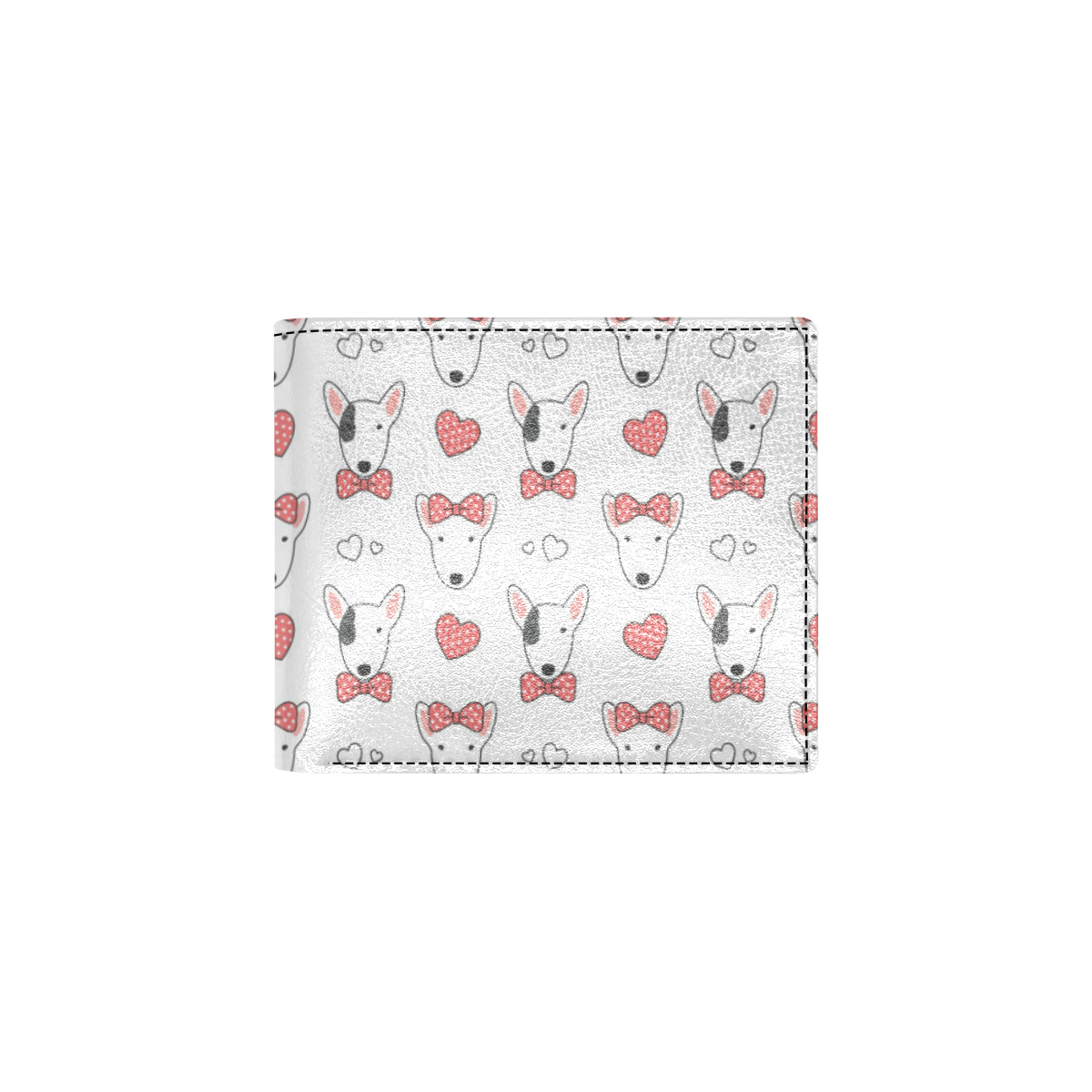 Bull Terriers Pattern Print Design 08 Men's ID Card Wallet