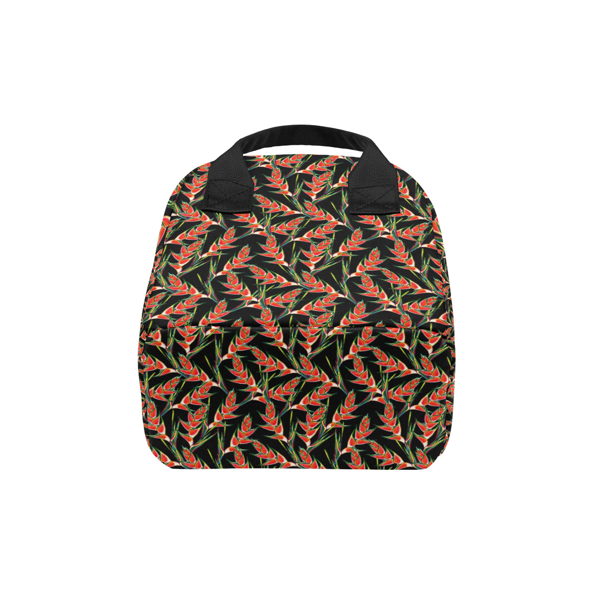 Heliconia Pattern Print Design HL010 Insulated Lunch Bag