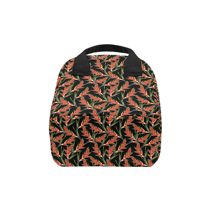 Heliconia Pattern Print Design HL010 Insulated Lunch Bag