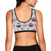 CupCake Print Pattern Sports Bra