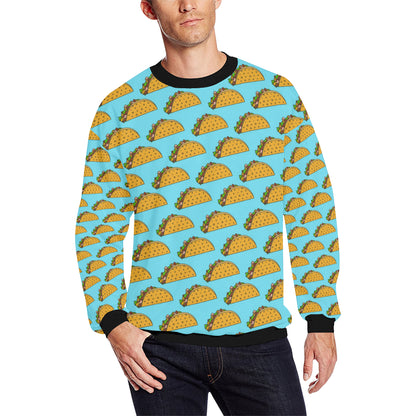 Taco Pattern Print Design TC03 Men Long Sleeve Sweatshirt