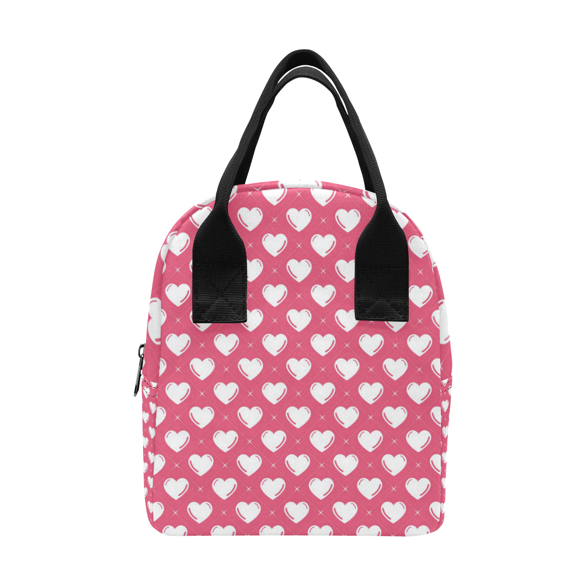 Heart Pattern Print Design HE07 Insulated Lunch Bag