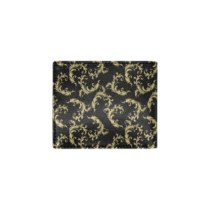 Baroque Golden Pattern Print Design 01 Men's ID Card Wallet