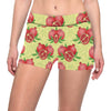 Pomegranate Pattern Print Design PG07 Yoga Shorts