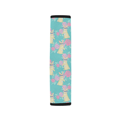 Rabbit Pattern Print Design RB05 Car Seat Belt Cover