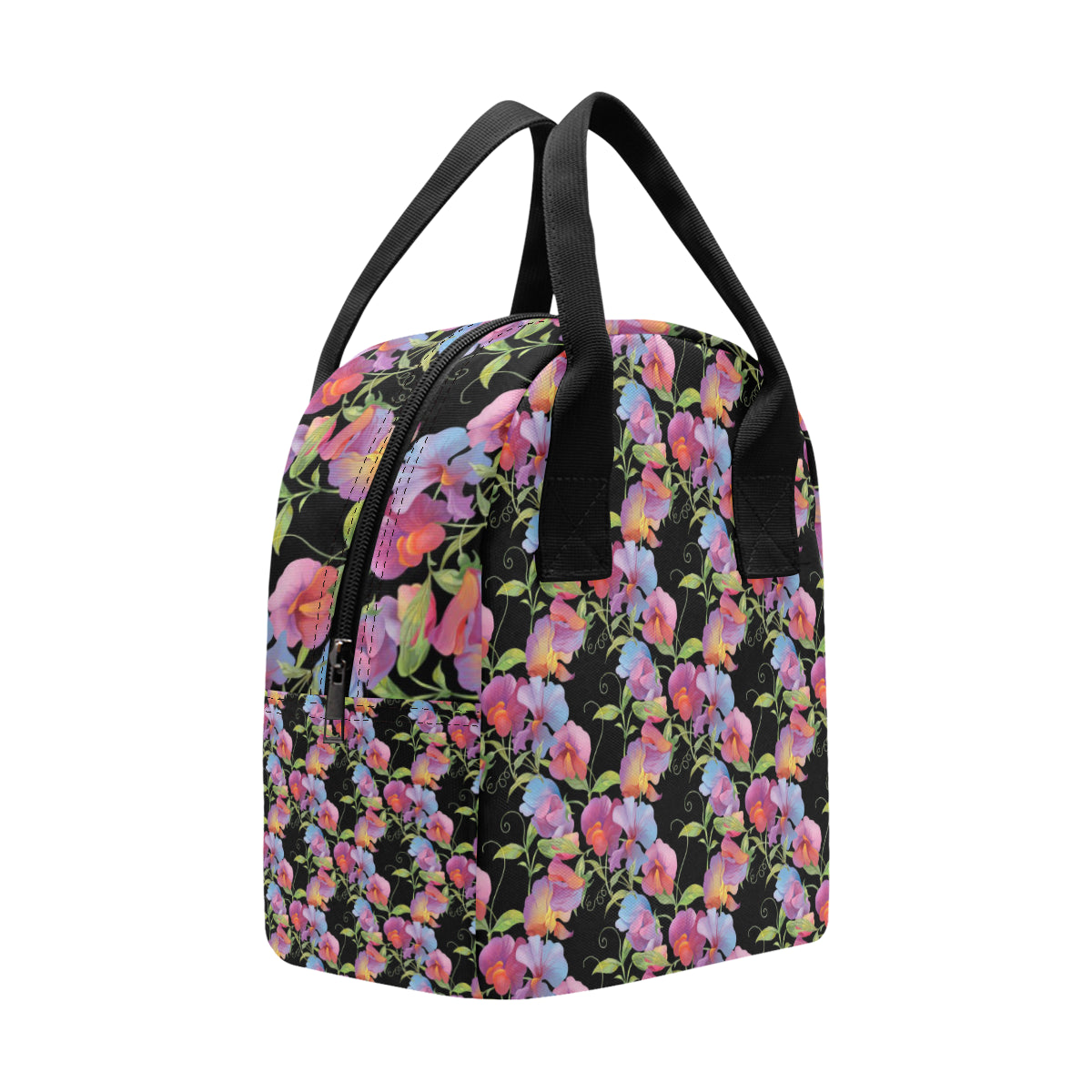 Peony Pattern Print Design PE012 Insulated Lunch Bag