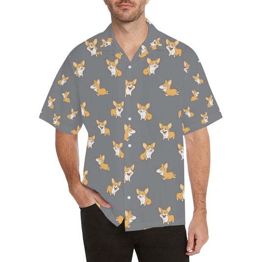 Pembroke Welsh Corgis Pattern Print Design A02 Men's Hawaiian Shirt