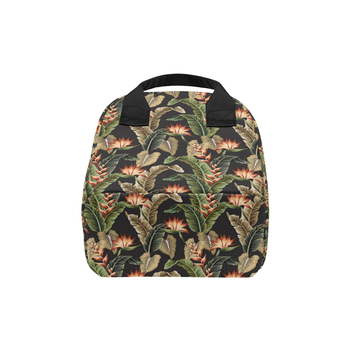 Tropical Flower Pattern Print Design TF014 Insulated Lunch Bag