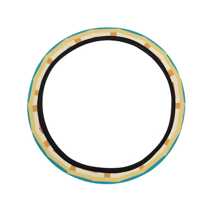 Tribal Aztec Vintage Steering Wheel Cover with Elastic Edge