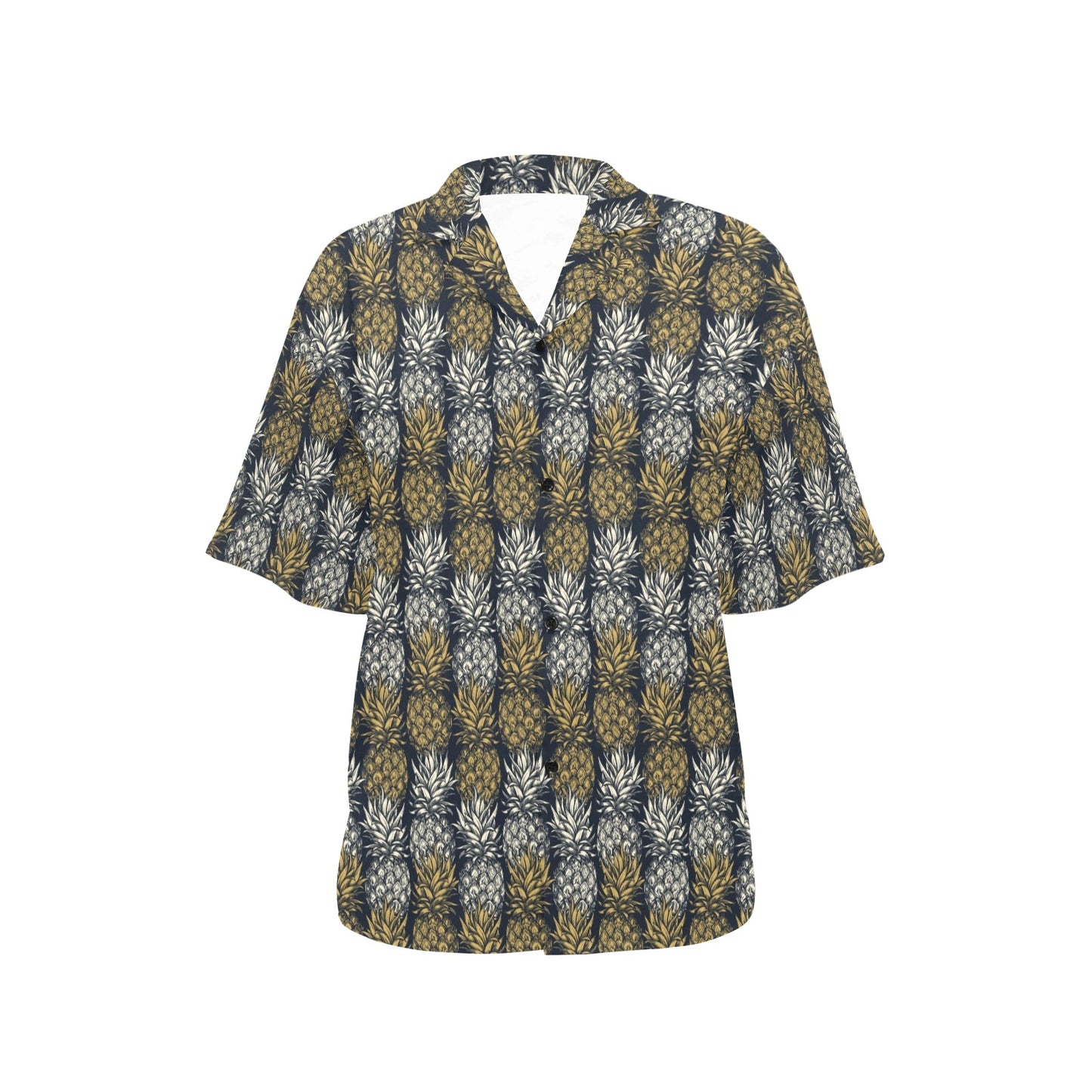 Pineapple Print Design Pattern Women's Hawaiian Shirt