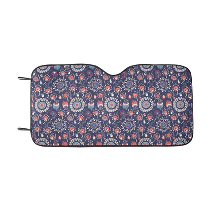 Suzani Print Design LKS305 Car front Windshield Sun Shade