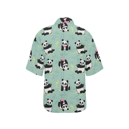 Panda Pattern Print Design A05 Women's Hawaiian Shirt