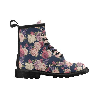 Peony Pattern Print Design PE03 Women's Boots