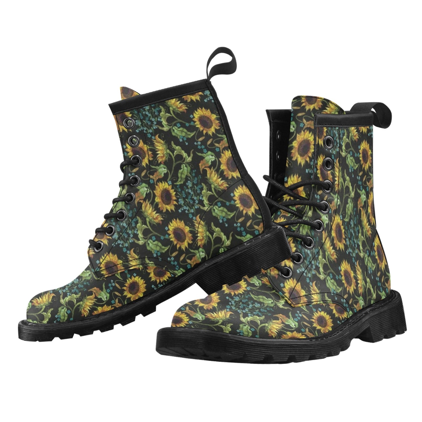 Sunflower Print Design LKS308 Women's Boots