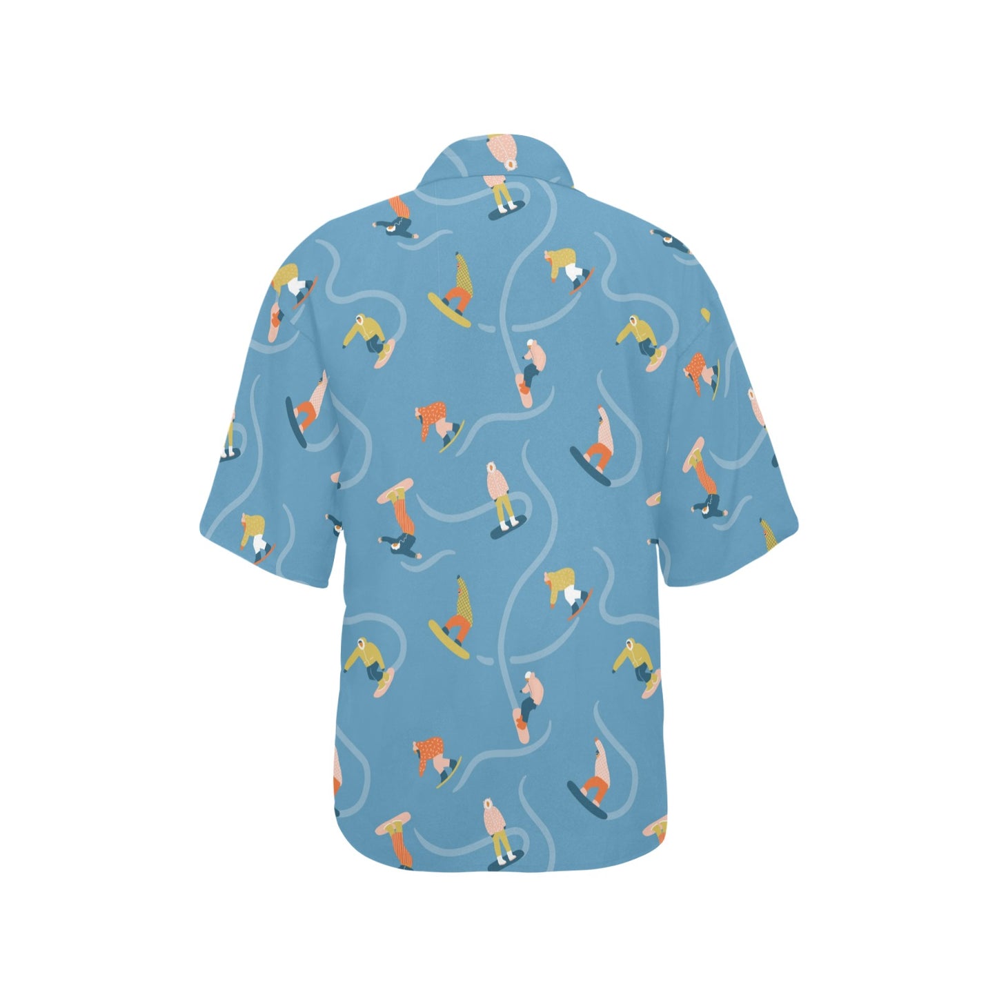 Snowboard Print Design LKS303 Women's Hawaiian Shirt