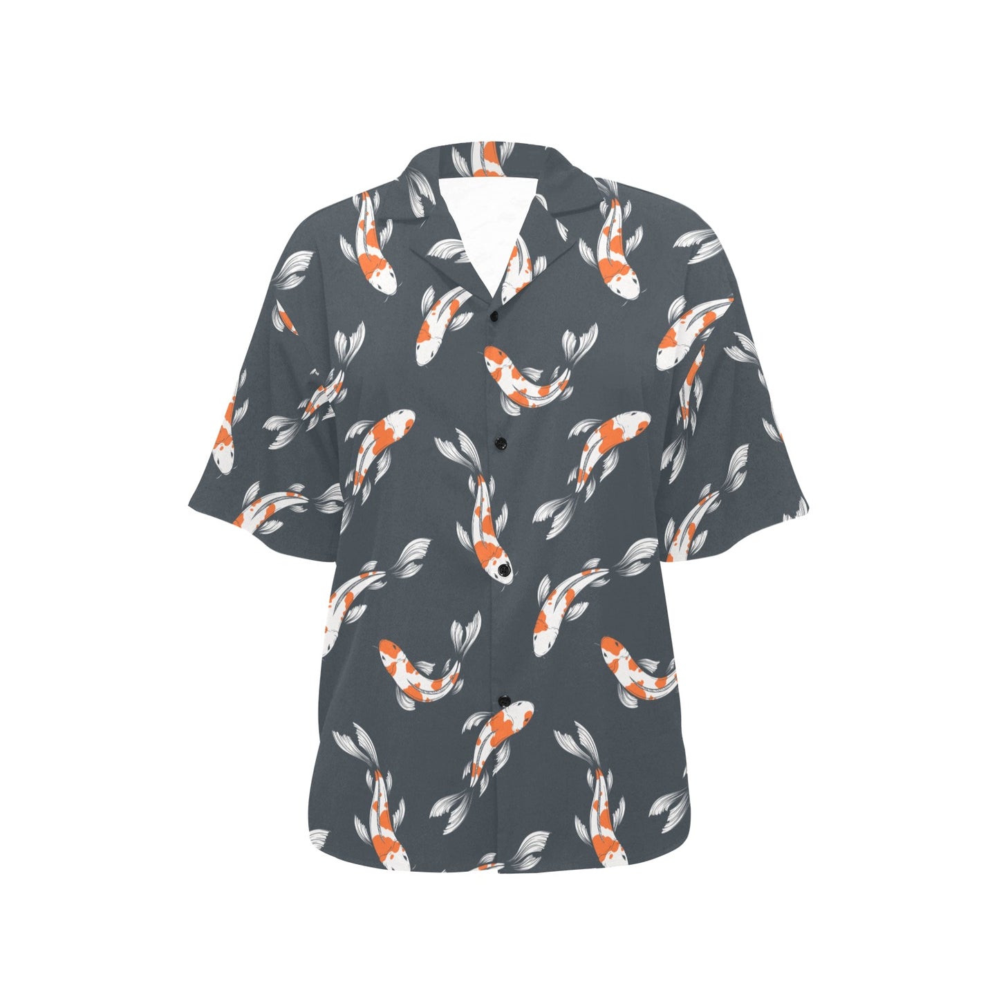 KOI Fish Pattern Print Design 04 Women's Hawaiian Shirt