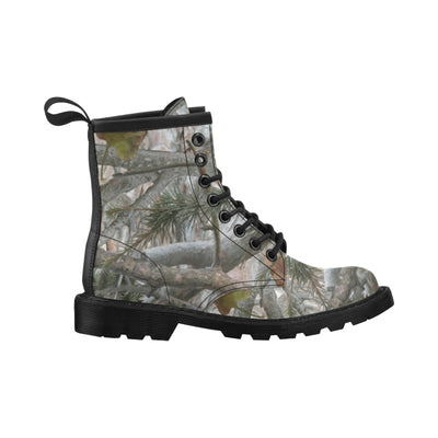 Camo Realistic Tree Forest Pattern Women's Boots