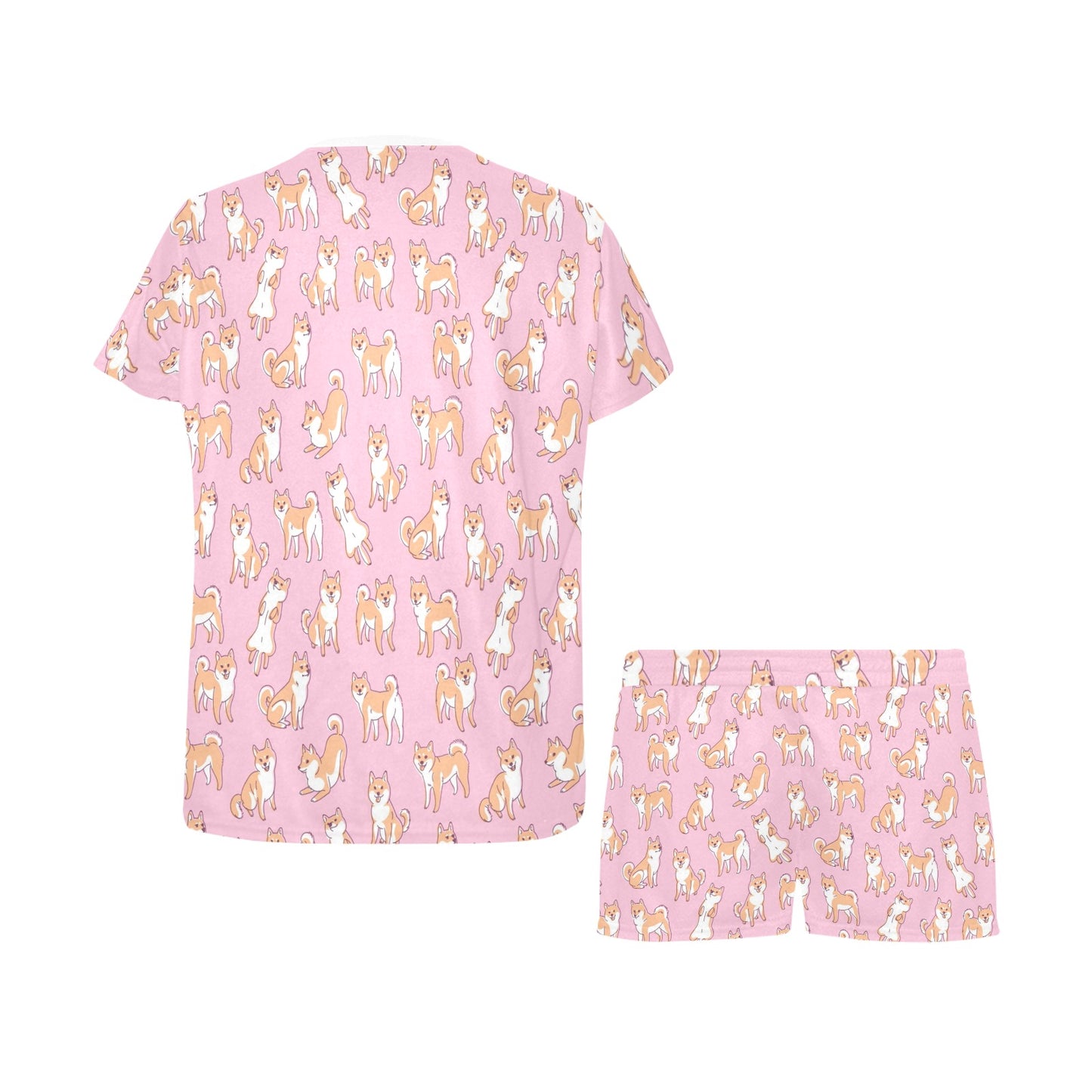 Shiba Inu Print Design LKS303 Women's Short Pajama Set