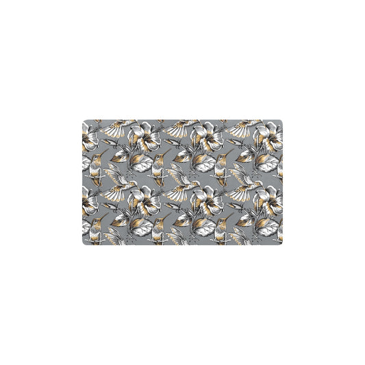 Hummingbird Pattern Print Design 02 Kitchen Mat