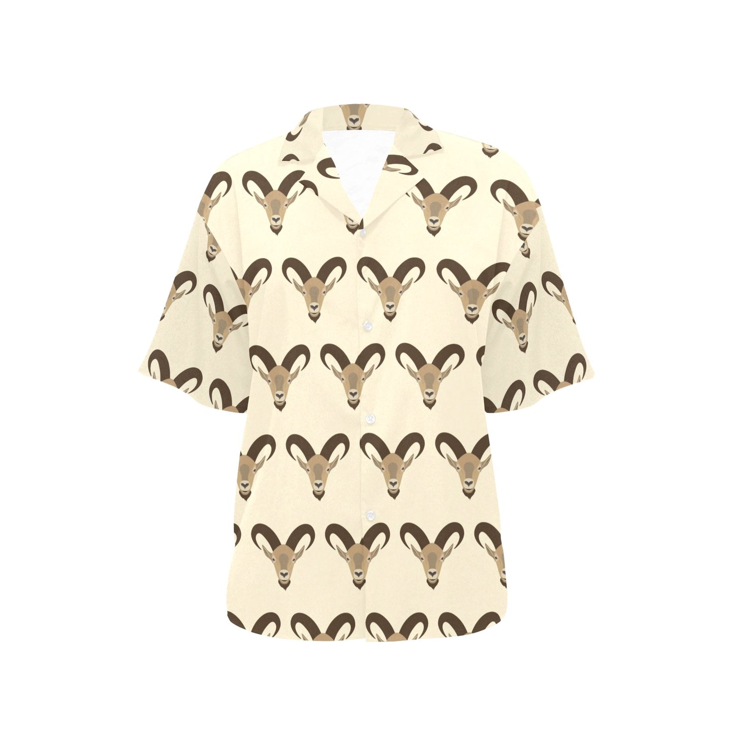 Goat Pattern Print Design 01 Women's Hawaiian Shirt