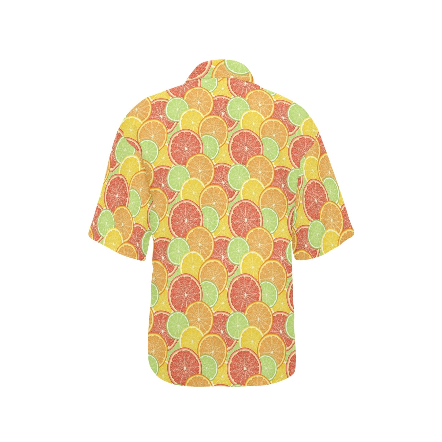 Grapefruit Pattern Print Design GF01 Women's Hawaiian Shirt