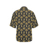 Anchor Gold Pattern Women's Hawaiian Shirt