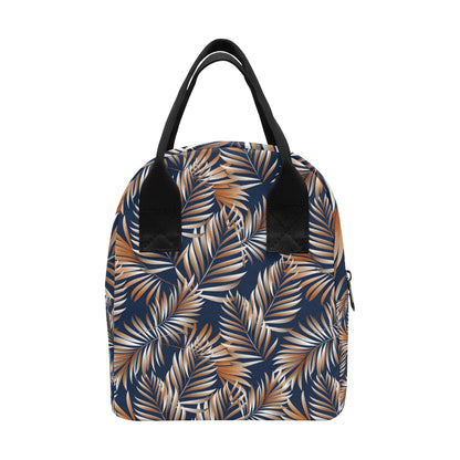 Tropical Flower Pattern Print Design TF07 Insulated Lunch Bag