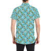 Butterfly Pattern Print Design 010 Men's Short Sleeve Button Up Shirt