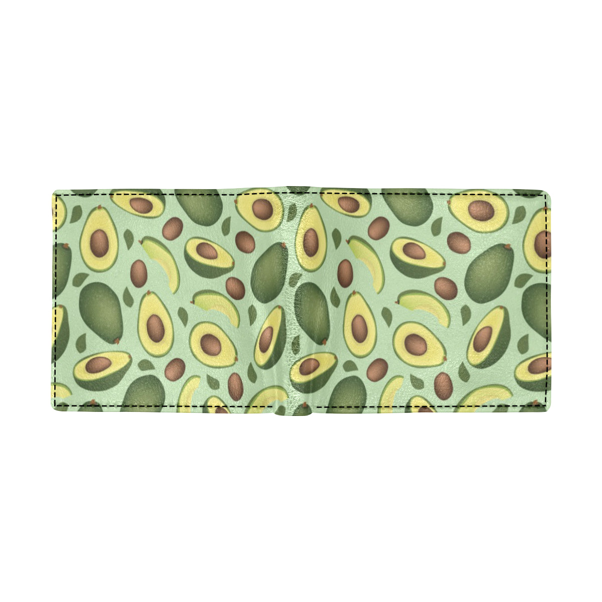 Avocado Pattern Print Design AC01 Men's ID Card Wallet