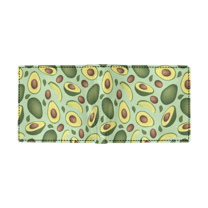 Avocado Pattern Print Design AC01 Men's ID Card Wallet