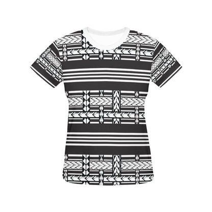 Samoan Tattoo Print Design LKS304 Women's  T-shirt