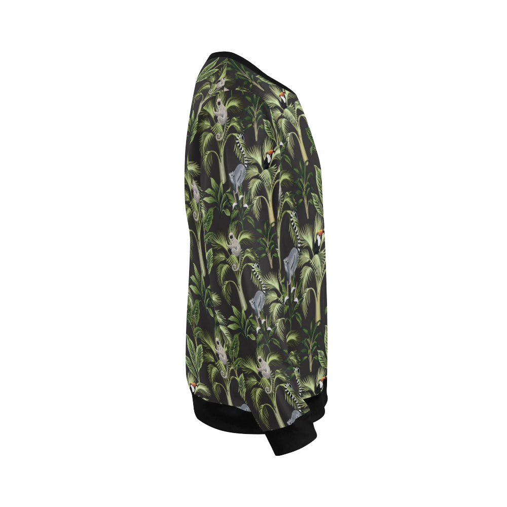 Rainforest Pattern Print Design RF05 Men Long Sleeve Sweatshirt