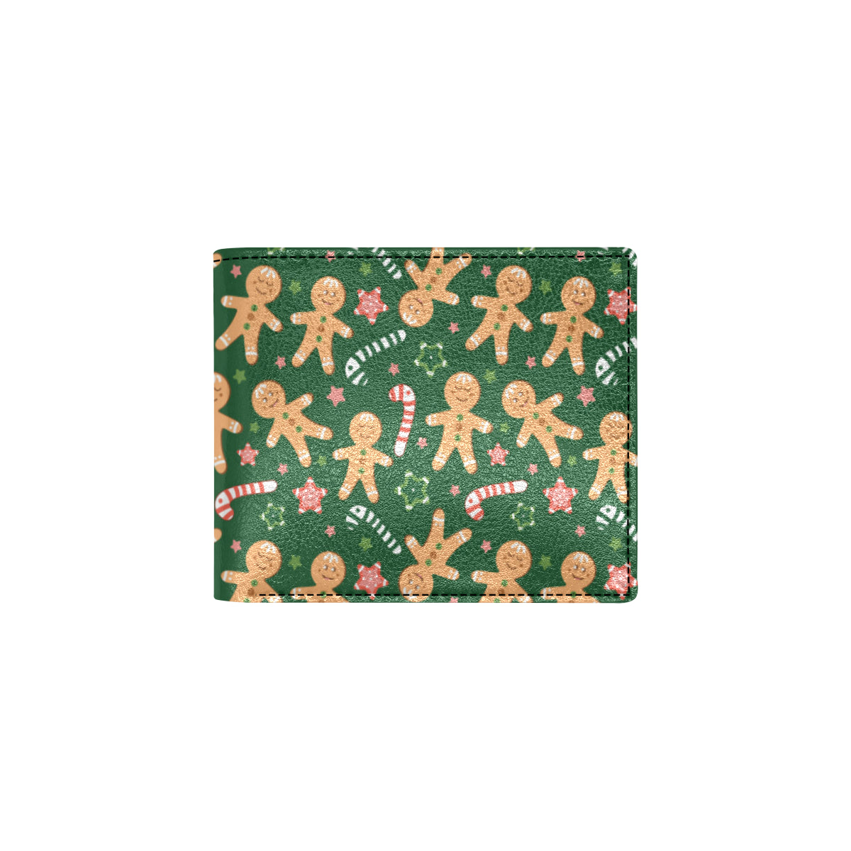 Gingerbread Pattern Print Design 04 Men's ID Card Wallet